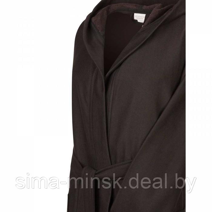 Мужской халат с капюшоном «Марвин», размер XL, цвет чёрный - фото 2 - id-p210197090