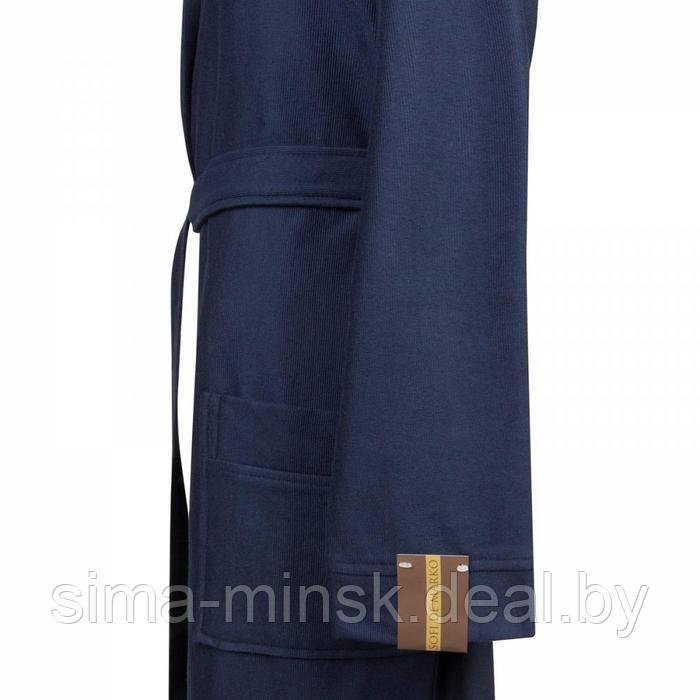 Мужской халат с капюшоном «Марвин», размер S, цвет синий - фото 3 - id-p210197114