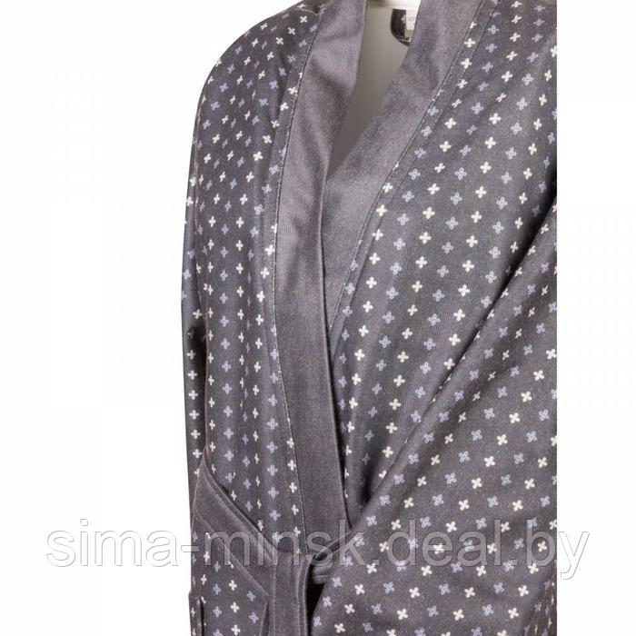 Мужской халат «Бугатти», размер S, цвет серый - фото 2 - id-p210197121