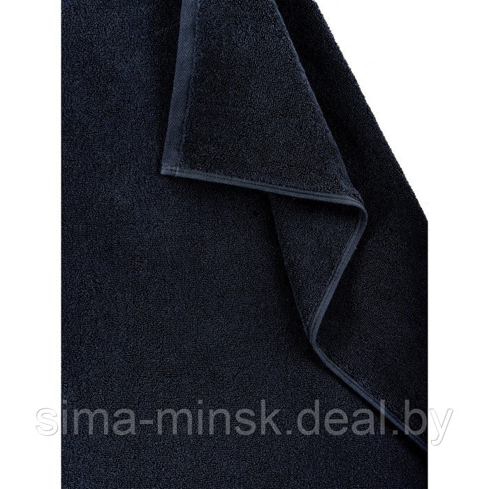 Полотенце махровое Preston, размер 50х90 см, цвет чёрный - фото 3 - id-p210198815