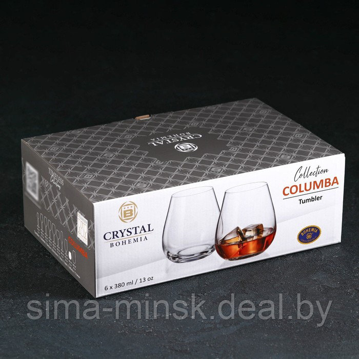 Набор стаканов для виски Columba, 380 мл, 6 шт - фото 3 - id-p210194064