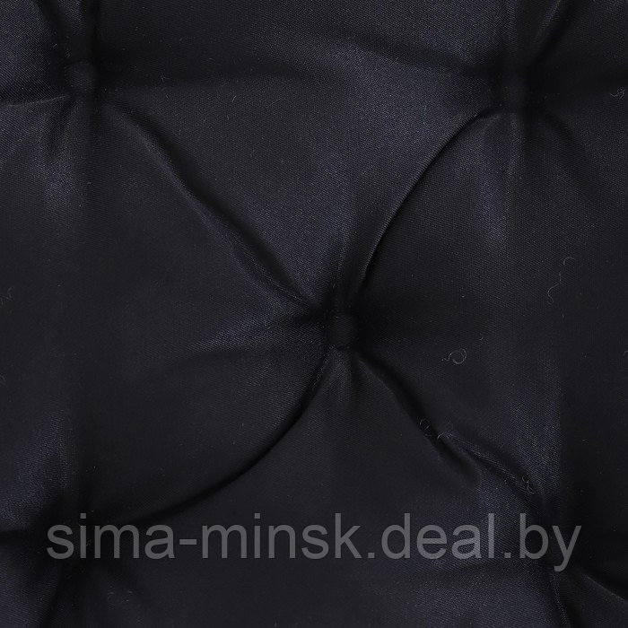 Набор подушек для стула непромокаемых, 40х40см 2 шт, цвет чёрный, файберфлекс, грета 20%, пэ - фото 2 - id-p210195388