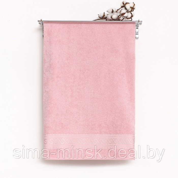 Полотенце махровое Pirouette 100Х150см, цвет розовый, 420г/м2, 100% хлопок - фото 1 - id-p210197239