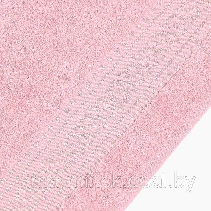 Полотенце махровое Pirouette 100Х150см, цвет розовый, 420г/м2, 100% хлопок - фото 3 - id-p210197239