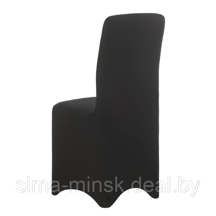 Чехол свадебный на стул, чёрный, размер 100х40см - фото 3 - id-p210195442
