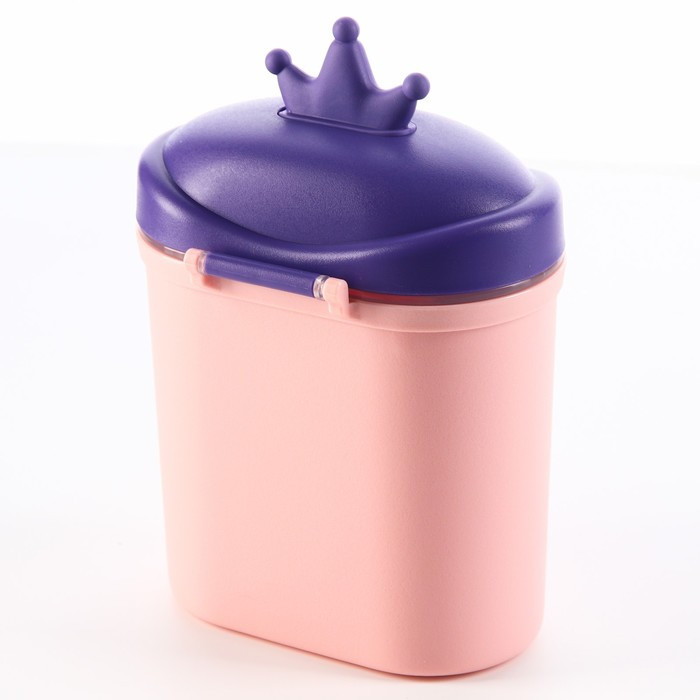 Контейнер для хранения детского питания «Корона», 800 мл.,большой, цвет розовый - фото 3 - id-p210201631
