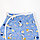 Пеленка-кокон на липучках, рост 50-62 см, кулирка, цвет голубой, принт микс, фото 3