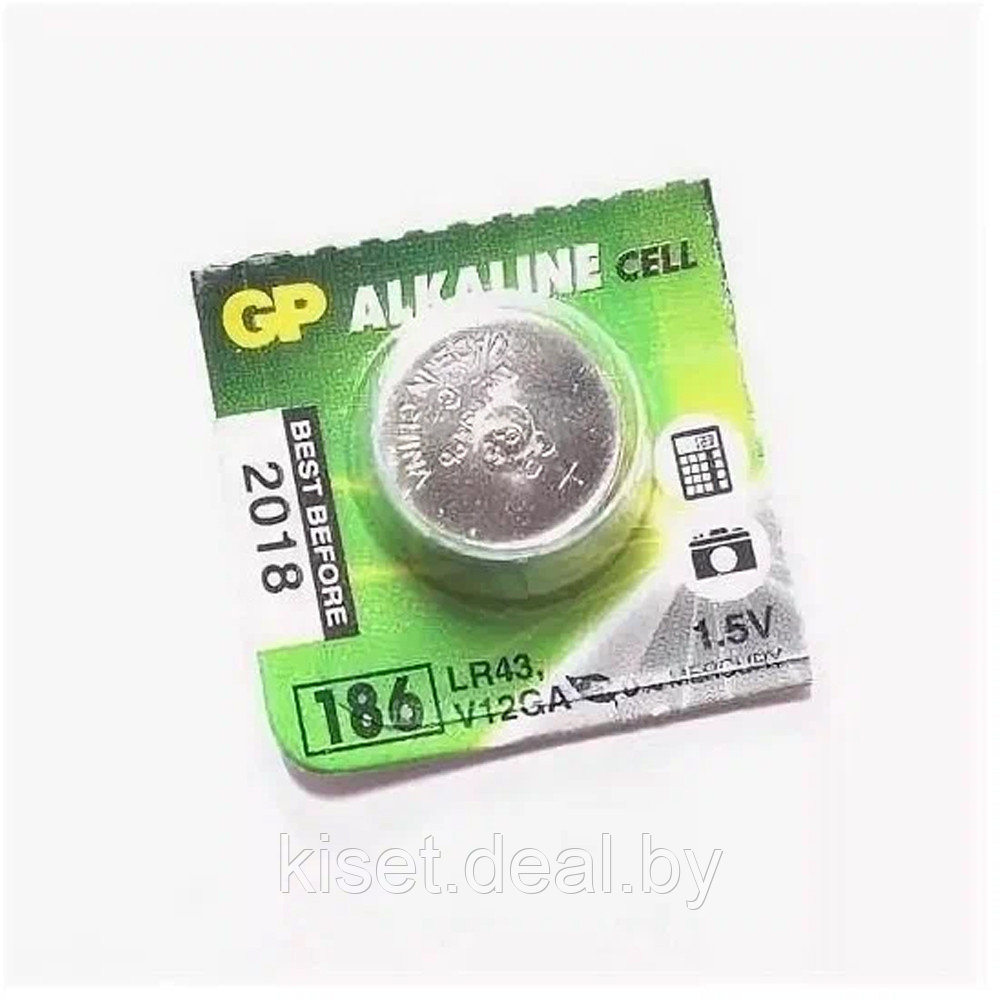 Батарейка GP AG12 / LR43 / G12 / SR43W alkaline - фото 1 - id-p210205345