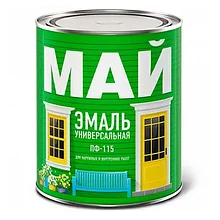 Эмаль МАЙ ПФ-115 зеленая 1,9кг