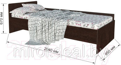Односпальная кровать Интерлиния Анеси-4 - фото 2 - id-p210209797