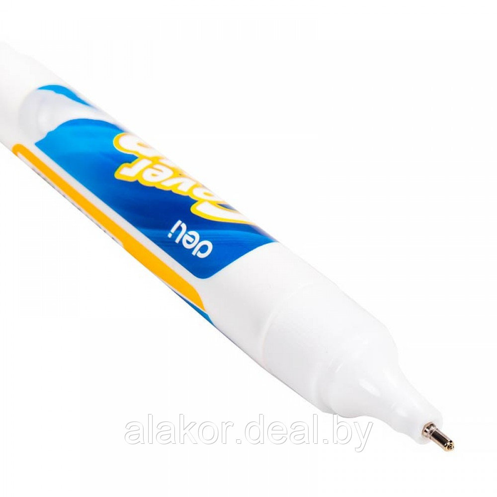 Корректирующая ручка Deli 8мл, белый - фото 4 - id-p210209069