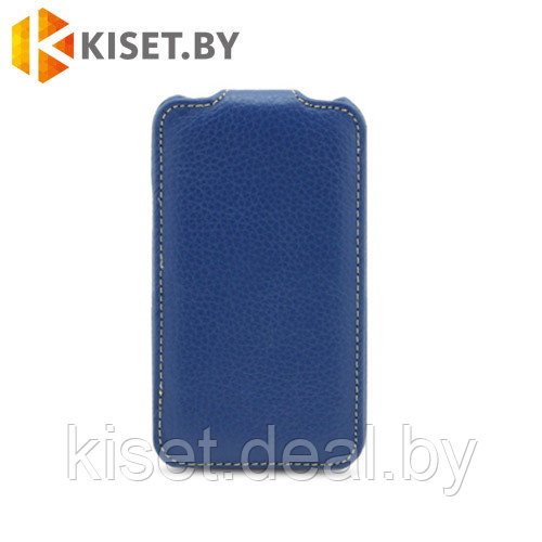 Кожаный чехол-книжка для HTC Desire 500 Melkco Jacka Type, синий - фото 1 - id-p210205303