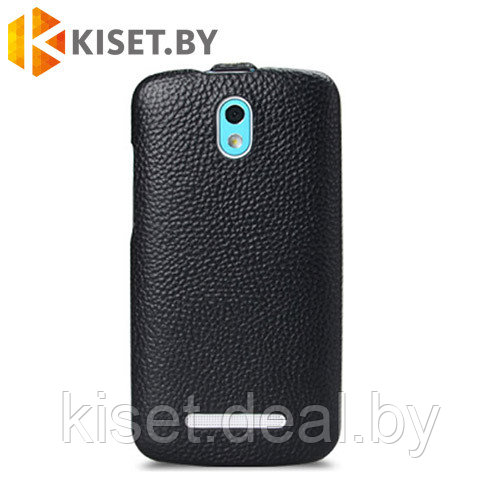 Кожаный чехол-книжка для HTC Desire 500 Melkco Jacka Type, черный - фото 2 - id-p210205304