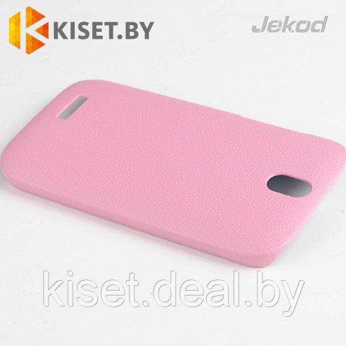 Пластиковый бампер Jekod и защитная пленка для HTC One ST, розовый - фото 1 - id-p210205305