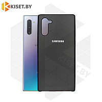 Soft-touch бампер Silicone Cover для Samsung Galaxy Note 10 черный