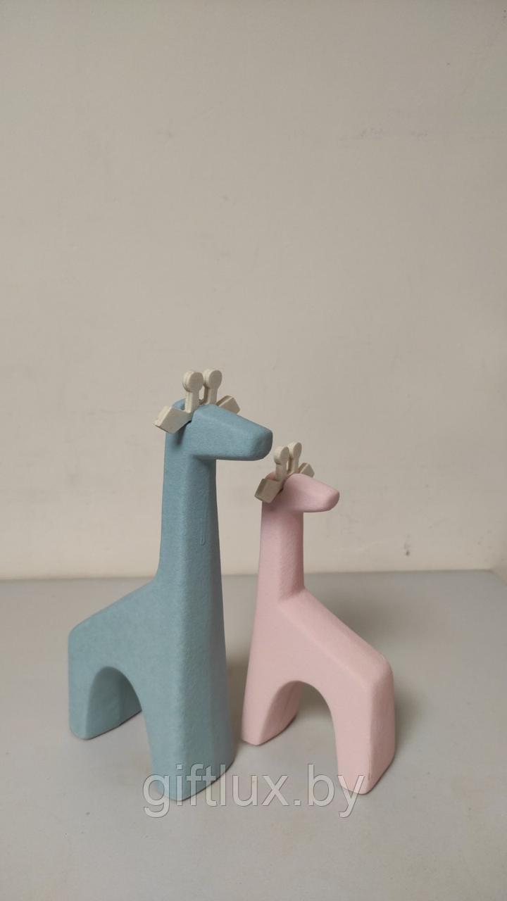 8290 Фигура "Пара жирафов", керамика, 21*12 см,17*7 см - фото 1 - id-p210212003