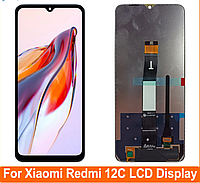 Дисплей (экран) для Xiaomi Redmi 12C c тачскрином, черный