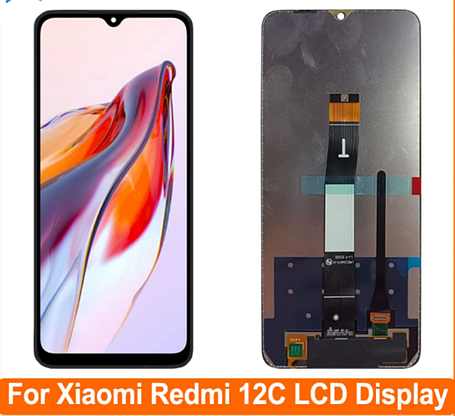 Дисплей (экран) для Xiaomi Redmi 12C c тачскрином, черный, фото 2