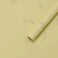 Пленка матовая "Эстетика" 58см*10м, 65 мкр., бледно-желтый