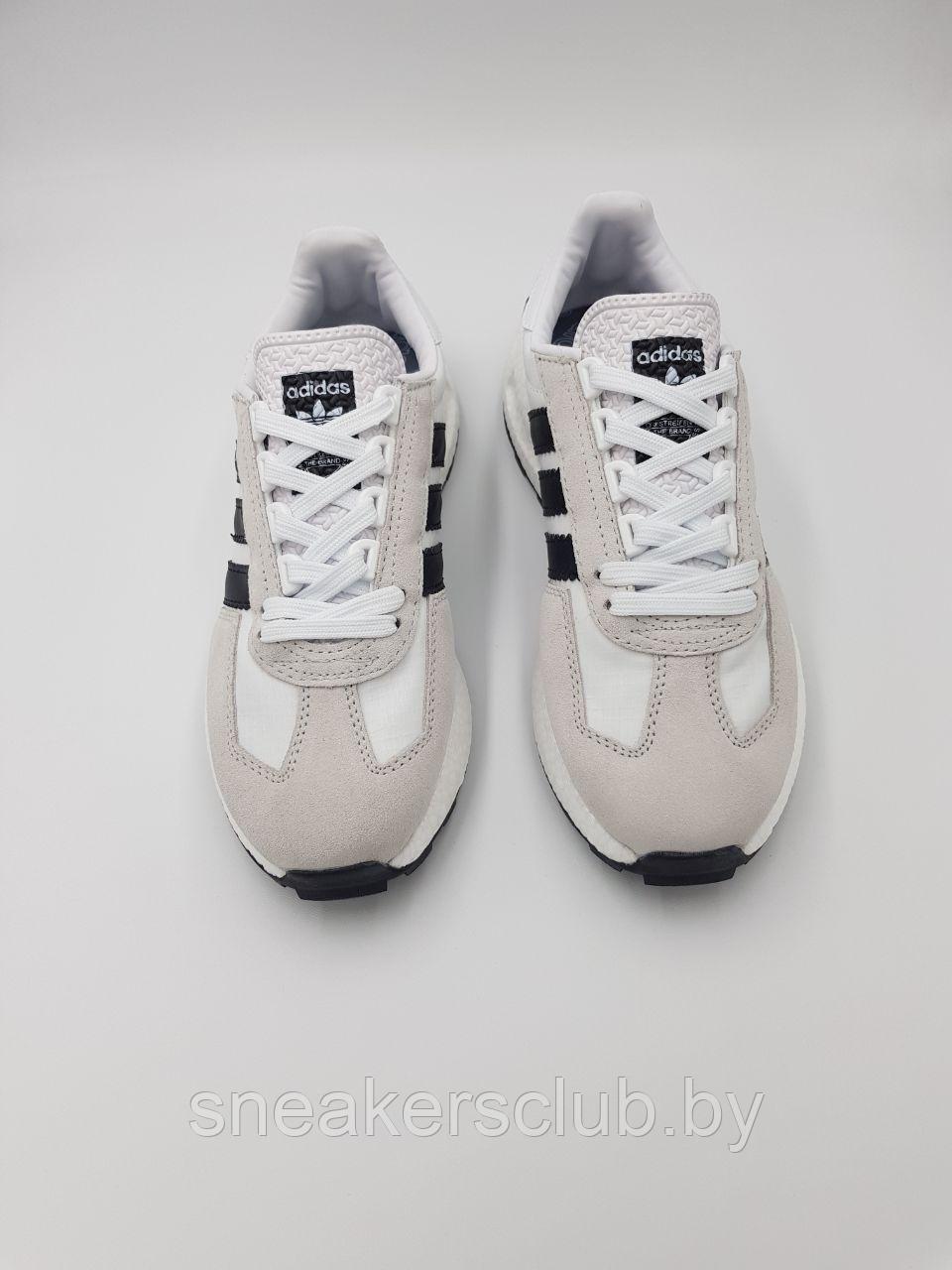 Кроссовки женские Adidas Retropy E5 повседневные/ демисезонные/бело-черные - фото 5 - id-p210223265