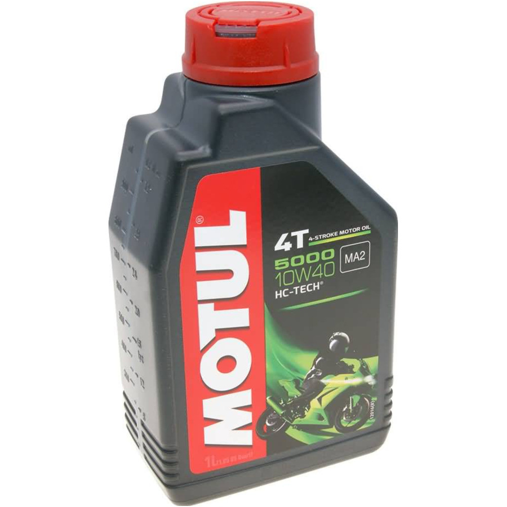 MOTUL 104054 Масло моторное полусинтетическое для 4-тактных двигателей мотоциклов MOTUL 5000 10W-40 4T, 1L - фото 1 - id-p210223268