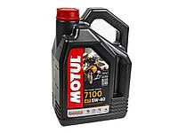 MOTUL 104087 Масло моторное синтетическое для 4-тактных двигателей мотоциклов MOTUL 7100 5W-40 4T, 4L