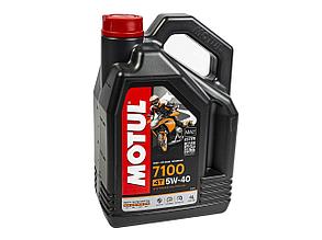 MOTUL 104087 Масло моторное синтетическое для 4-тактных двигателей мотоциклов MOTUL 7100 5W-40 4T, 4L