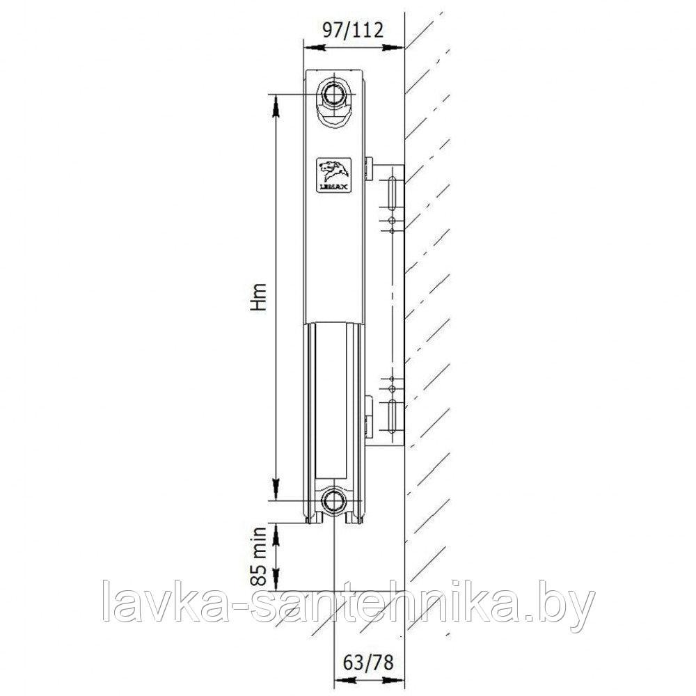 Радиатор стальной панельный LEMAX Compact 21 500x700 - фото 7 - id-p206087366