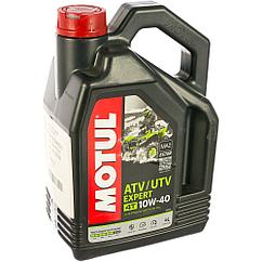 MOTUL 105939 Масло моторное для 4-тактных двигателей мотоциклов MOTUL ATV UTV EXPERT 10W-40 4T, 4L