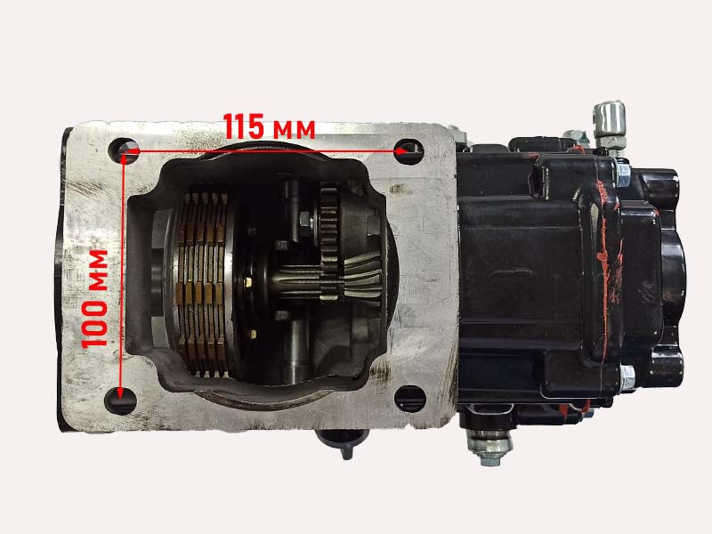 Коробка передач мотоблока 3+1 ST-1000F (6.5-8,5 лс) с плитой - фото 4 - id-p210223452
