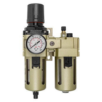 Блок подготовки воздуха 3/8"(фильтр-регулятор+лубрикатор)(автоматич.слив,10Мк, 3000 л/мин, 0-10bar,раб., фото 2