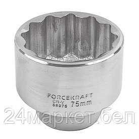 Головка 75мм 1" 12гр. FORCEKRAFT FK-58975