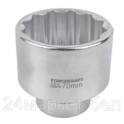 Головка 70мм 1" 12гр. FORCEKRAFT FK-58970, фото 2