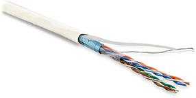 Hyperline FUTP4-C5E-P26-IN-LSZH-WH-100 (100 м) кабель витая пара, экранированная F/UTP, категория 5e, 4 пары