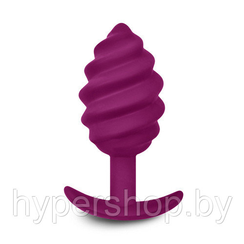 Витая анальная пробка Gvibe Gplug Twist 2 Raspberry 10,5 см