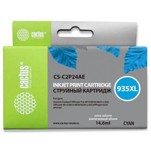 Картридж Cactus CS-C2P24AE (№935XL) Cyan для HP 6810/6830/6835/6812/6815/6820/6220/6230