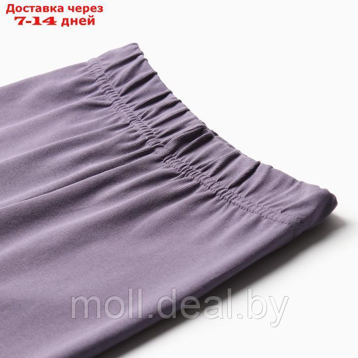 Костюм для девочки (футболка, лосины) MINAKU цвет пыльно-сиреневый, рост 98 см - фото 10 - id-p210204132