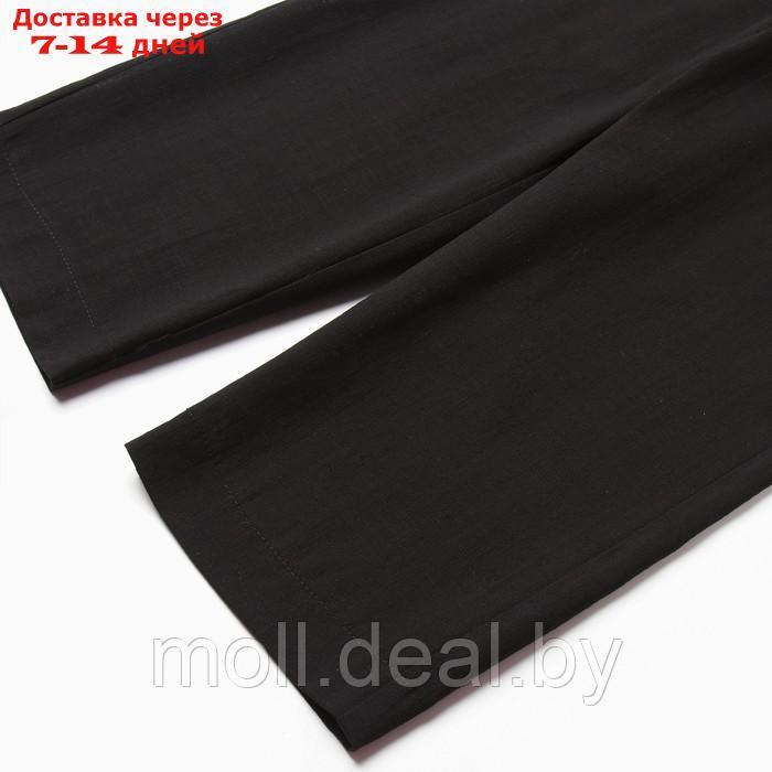 Костюм (рубашка и брюки) детский KAFTAN "Лен", р.34 (122-128 см) черный - фото 6 - id-p210204175