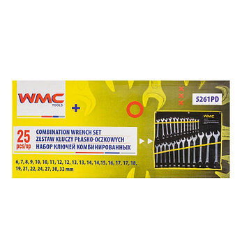 Ключи комбинированные, набор 25пр. (6-32мм) WMC TOOLS WMC-5261PD, фото 2
