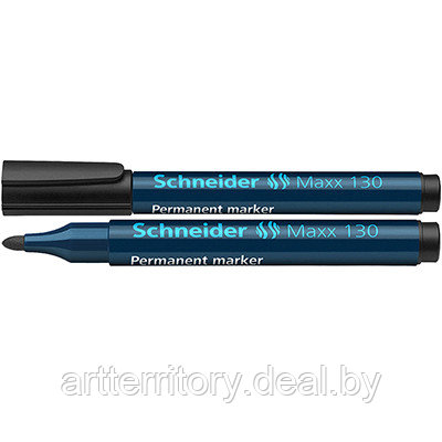 Маркер Schneider 130 перманентный (1-3 мм) (черный) - фото 1 - id-p210226838