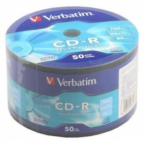 Диск CD-R Verbatim 700Mb 52x sp. уп.50 шт 43787