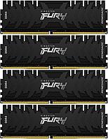 Память оперативная Kingston KF426C13RB1K4/64 64GB 2666MHz DDR4 CL13 DIMM (Kit of 4) 1Gx8 FURY Renegade Black