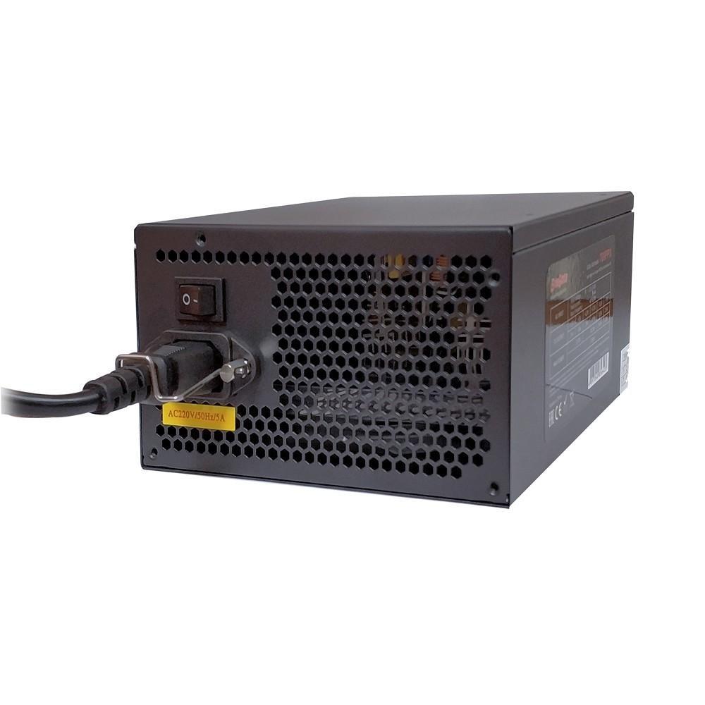 Блок питания 650W ExeGate 650NPX (ATX, SC, 12cm fan, 24pin, 4pin, PCIe, 3xSATA, 2xIDE, FDD, black, кабель 220V - фото 1 - id-p210227779