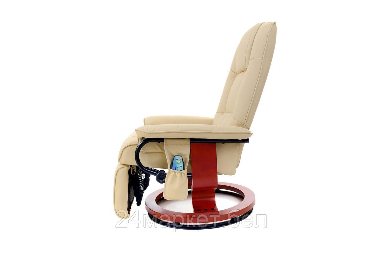 Кресло вибромассажное Calviano с подъемным пуфом и подогревом 2160 - фото 4 - id-p210227389