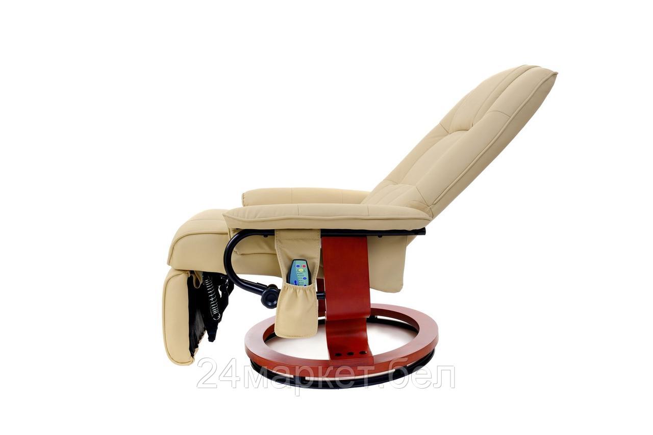 Кресло вибромассажное Calviano с подъемным пуфом и подогревом 2160 - фото 9 - id-p210227389