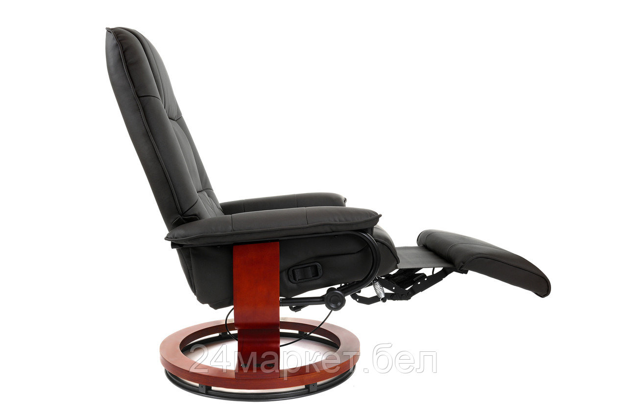 Кресло вибромассажное Calviano с подъемным пуфом и подогревом 2161 - фото 4 - id-p210227391