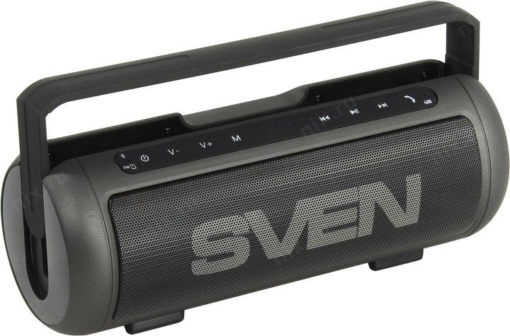 Акустическая система Колонка SVEN PS-250BL Black (2x5W Bluetooth USB microSD FM Li-Ion)