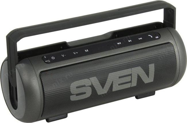 Акустическая система Колонка SVEN PS-250BL Black (2x5W Bluetooth USB microSD FM Li-Ion), фото 2