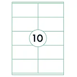 Самоклеящиеся этикетки универсальные "Rillprint", 105x57 мм, 100 листов, 10 шт, белый, фото 2