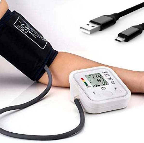 Автоматический электронный тонометр Electronic Blood pressure monitor с индикатором уровня аритмии - фото 3 - id-p210228120